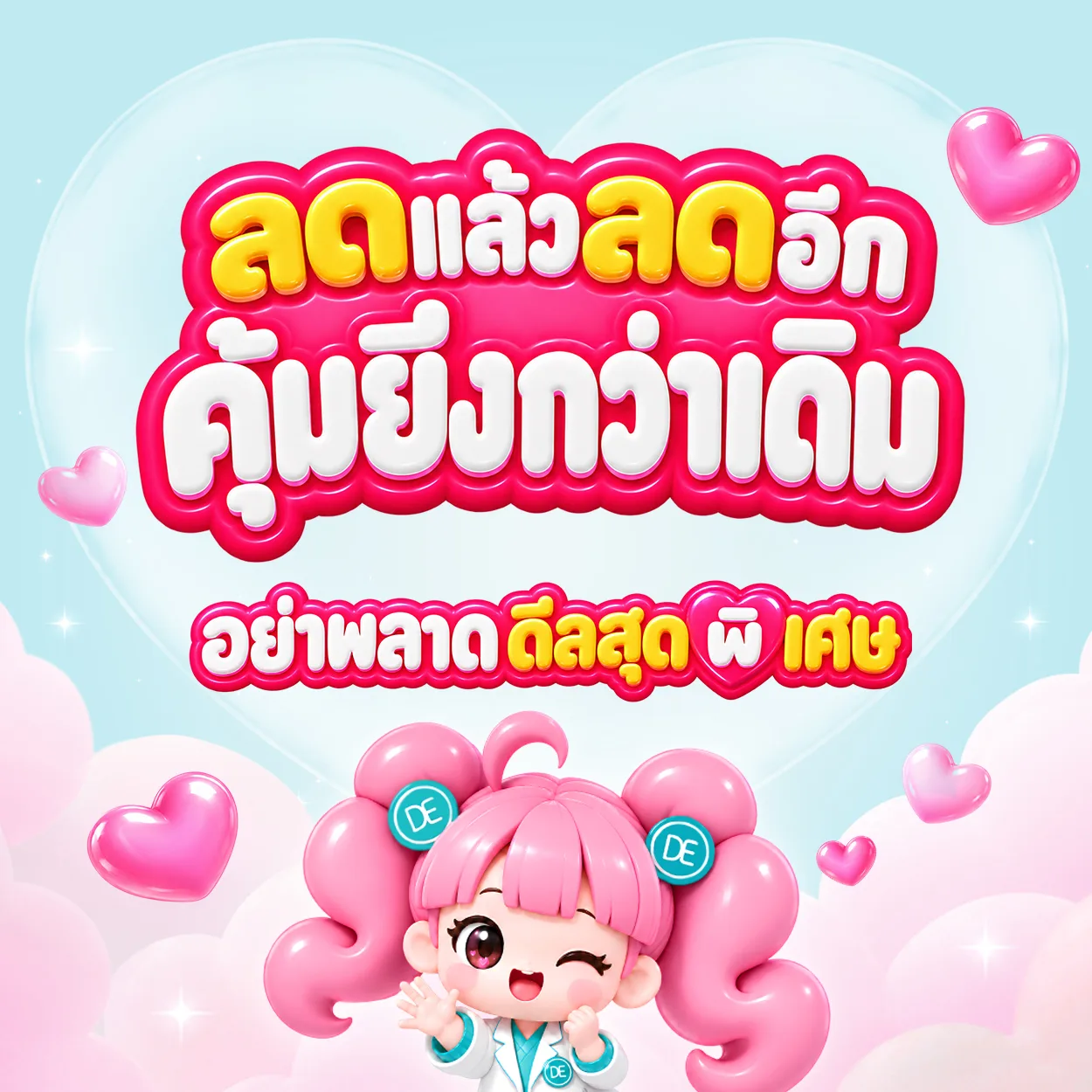 ลดแล้วลดอีก คุ้มยิ่งกว่าเดิม อย่าพลาด ดีลสุดพิเศษ
